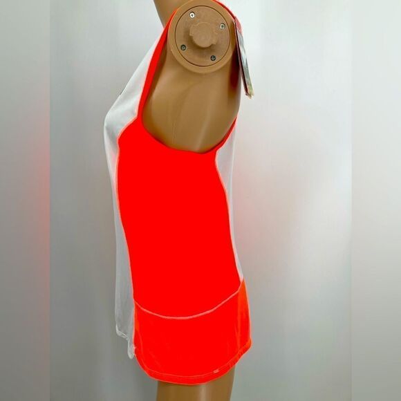 NWT The North Face Flash Dry White/Neon Pink Top Size M - Picture 4 of 9